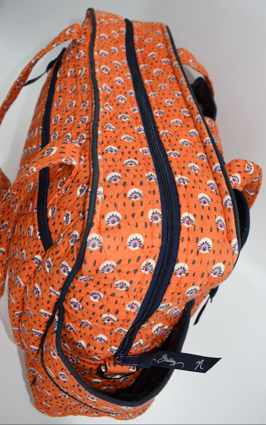 Vera Bradley Make-a-Change Diaper Bag in "Rio: Rosie Orange" Pattern