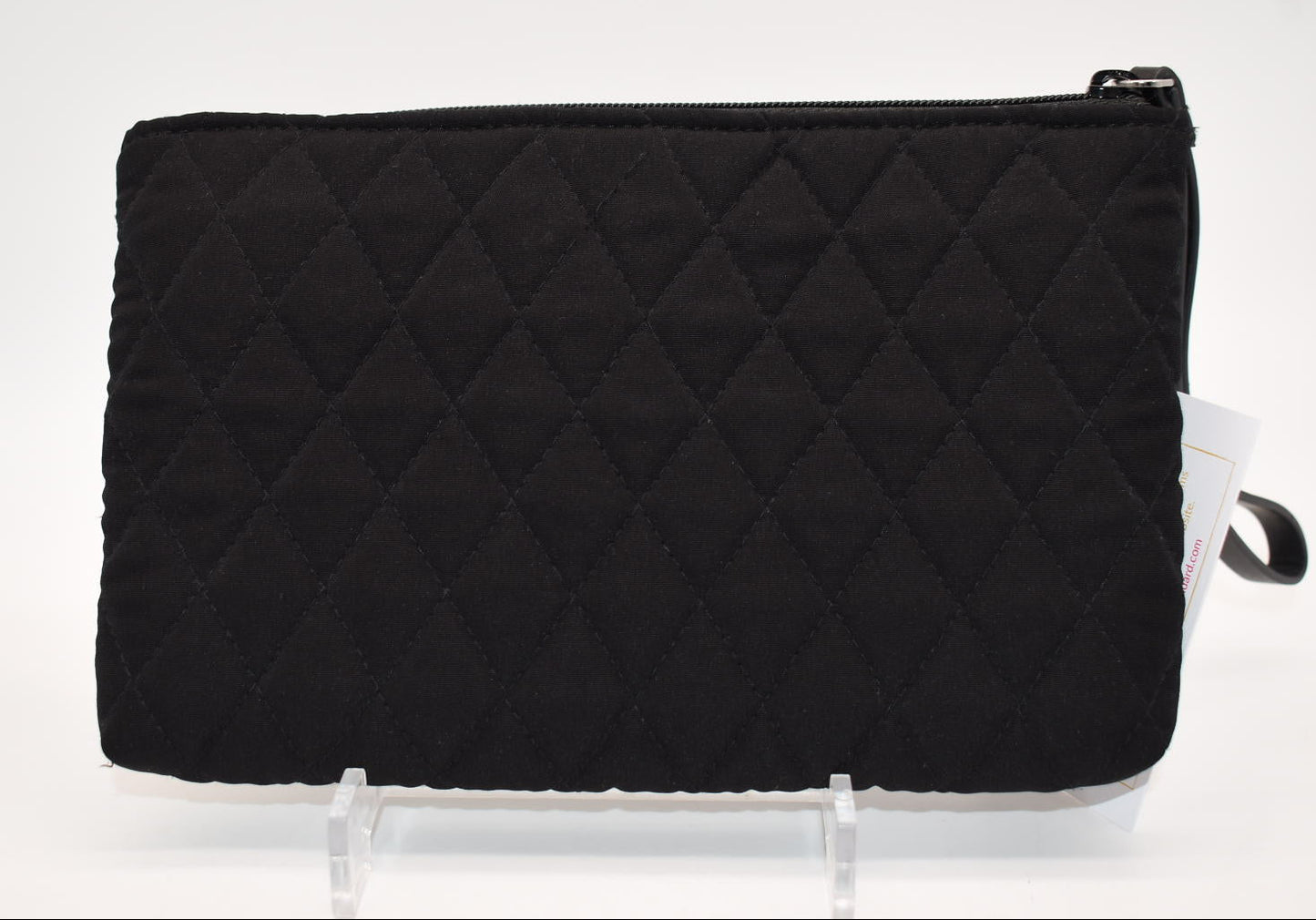 Vera Bradley Microfiber RFID All-Day Simple Wristlet in Black