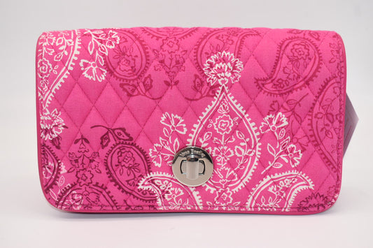 Vera Bradley Turnlock Crossbody Bag in Stamped Paisley