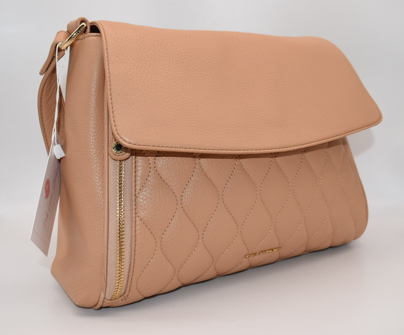Vera Bradley Cara Convertible Shoulder / Crossbody Bag in Quilted Leather