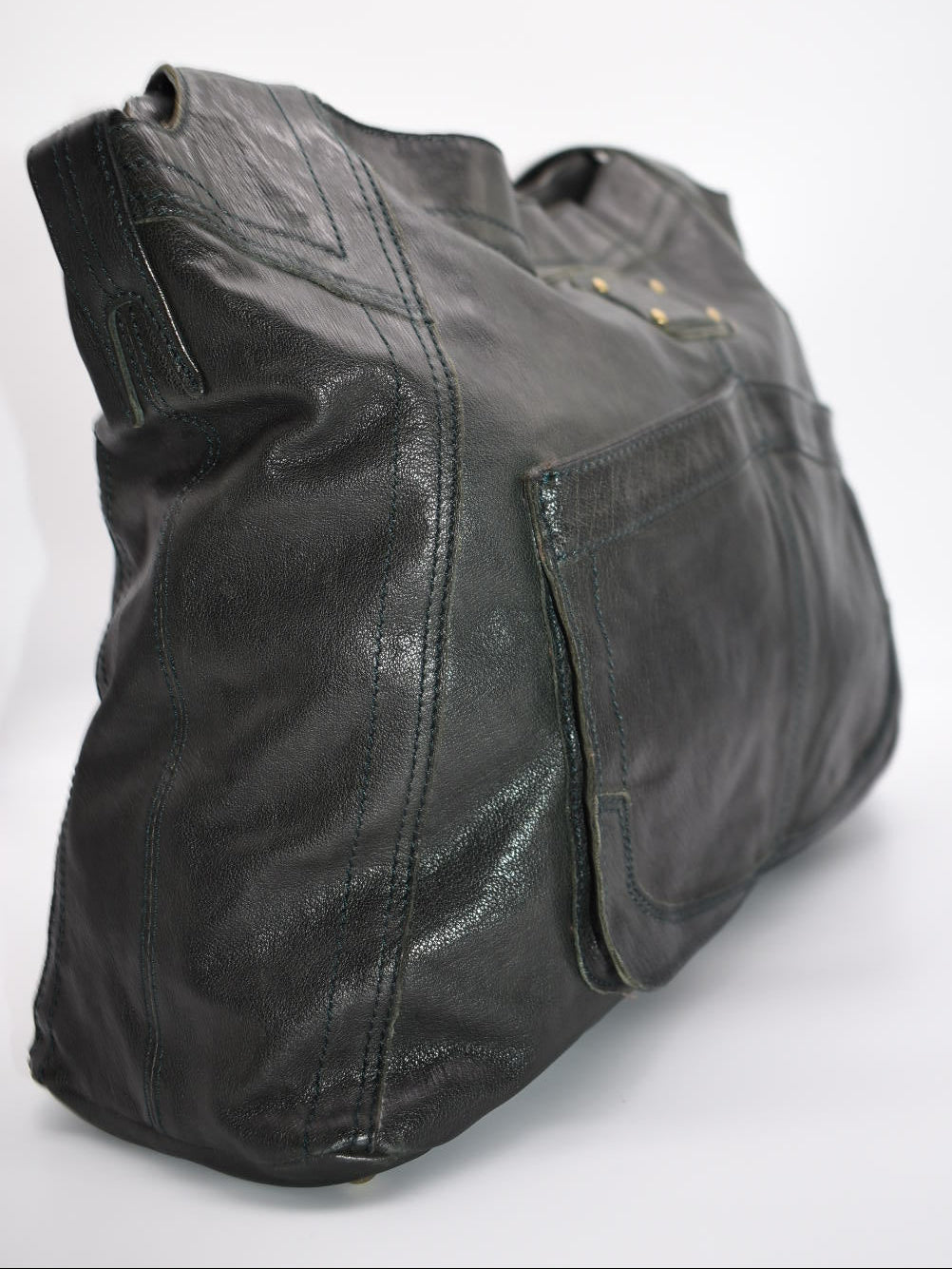 Frye Black Leather Alex Softy Slouch Shoulder Bag