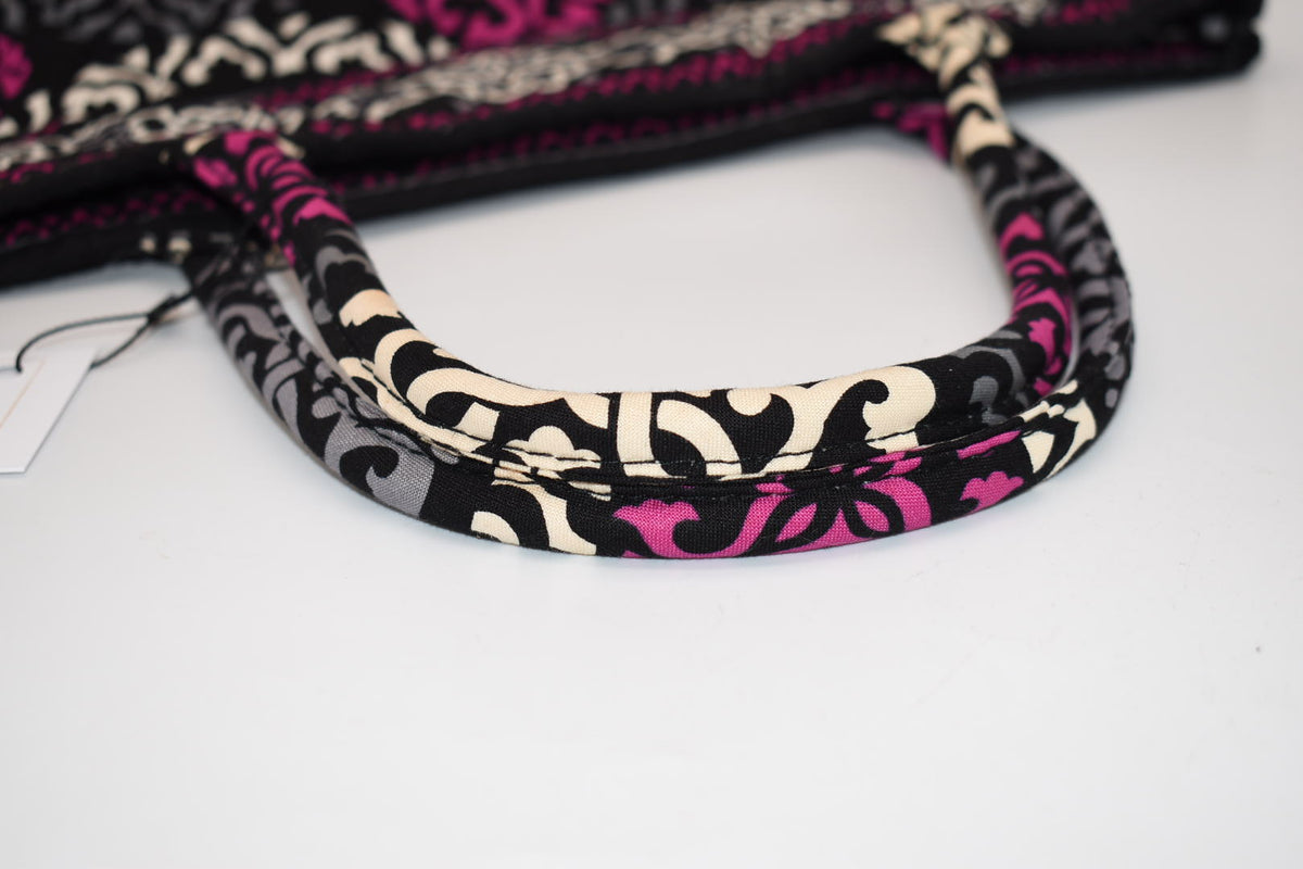 Vera Bradley Medium Open Tote Bag in "Canterberry Magenta: Pattern