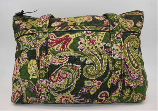Vera Bradley Large Betsy Shoulder Tote Bag in "Chelsea Green" Pattern