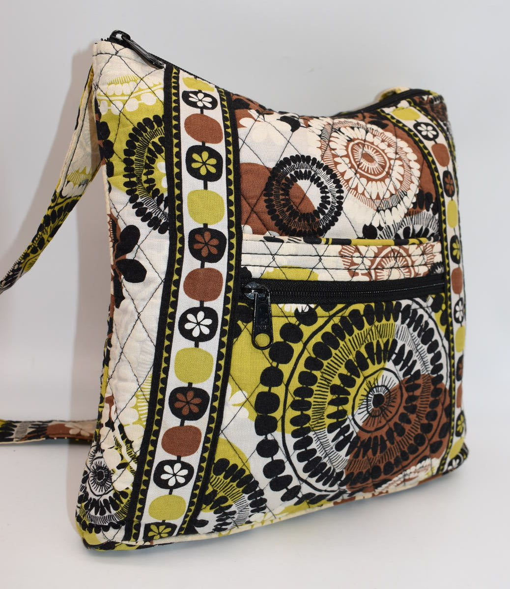 Vera Bradley Hipster Crossbody Bag in "Cocoa Moss" Pattern