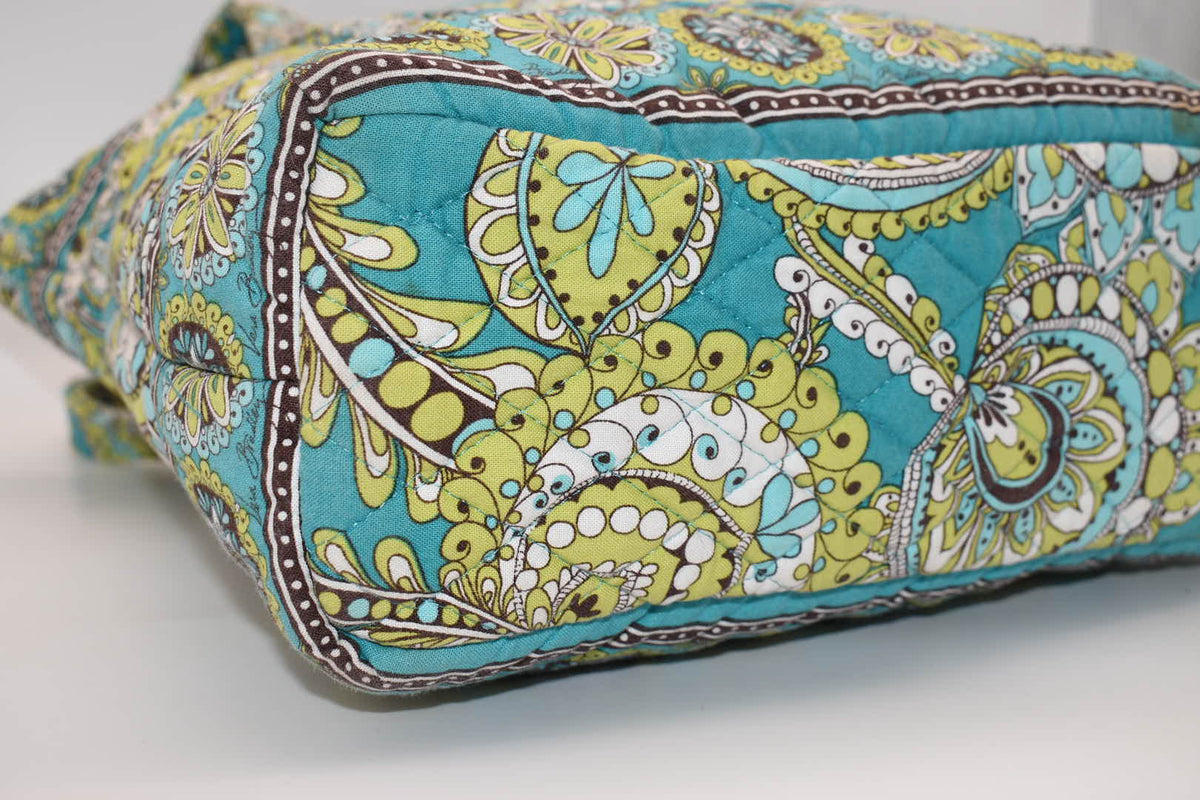 Vera Bradley Villager Tote Bag in "Peacock" Pattern