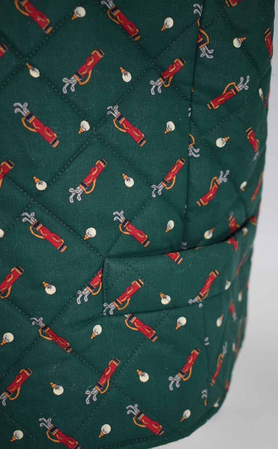 Vintage Vera Bradley Quilted Medium Jacket in "Golf Green-1995" Pattern