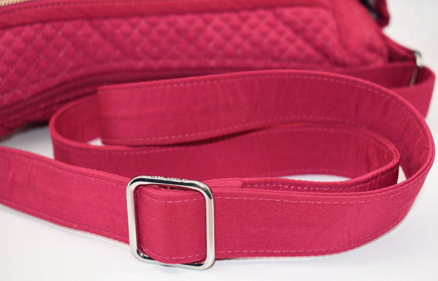 Vera Bradley Microfiber On The Go Convertible Shoulder Bag in Passion Pink