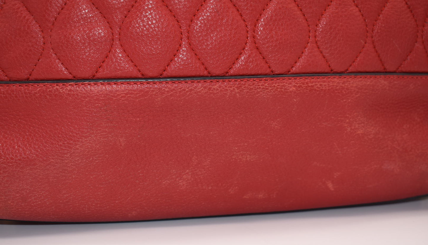 Vera Bradley Quilted Leather Nora Tote Bag in "Ella Tango"
