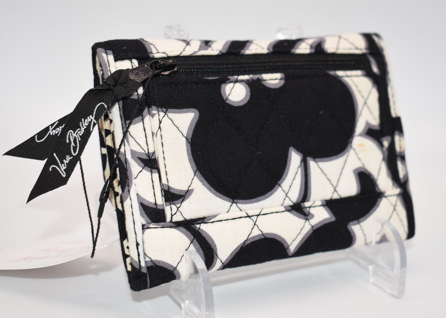 Vera Bradley Compact Trifold Wallet in "Day & Night" Pattern