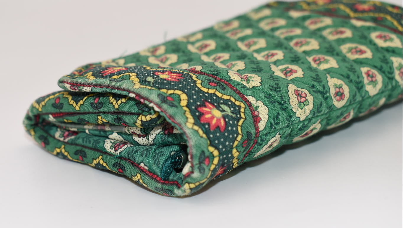 Vera Bradley Quilted Cotton Wallet in "Greenfield" Pattern