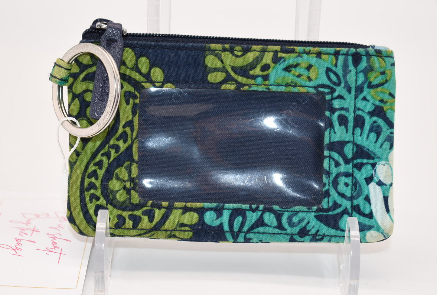 Vera Bradley Zip ID Case in "Caribbean Sea" Pattern