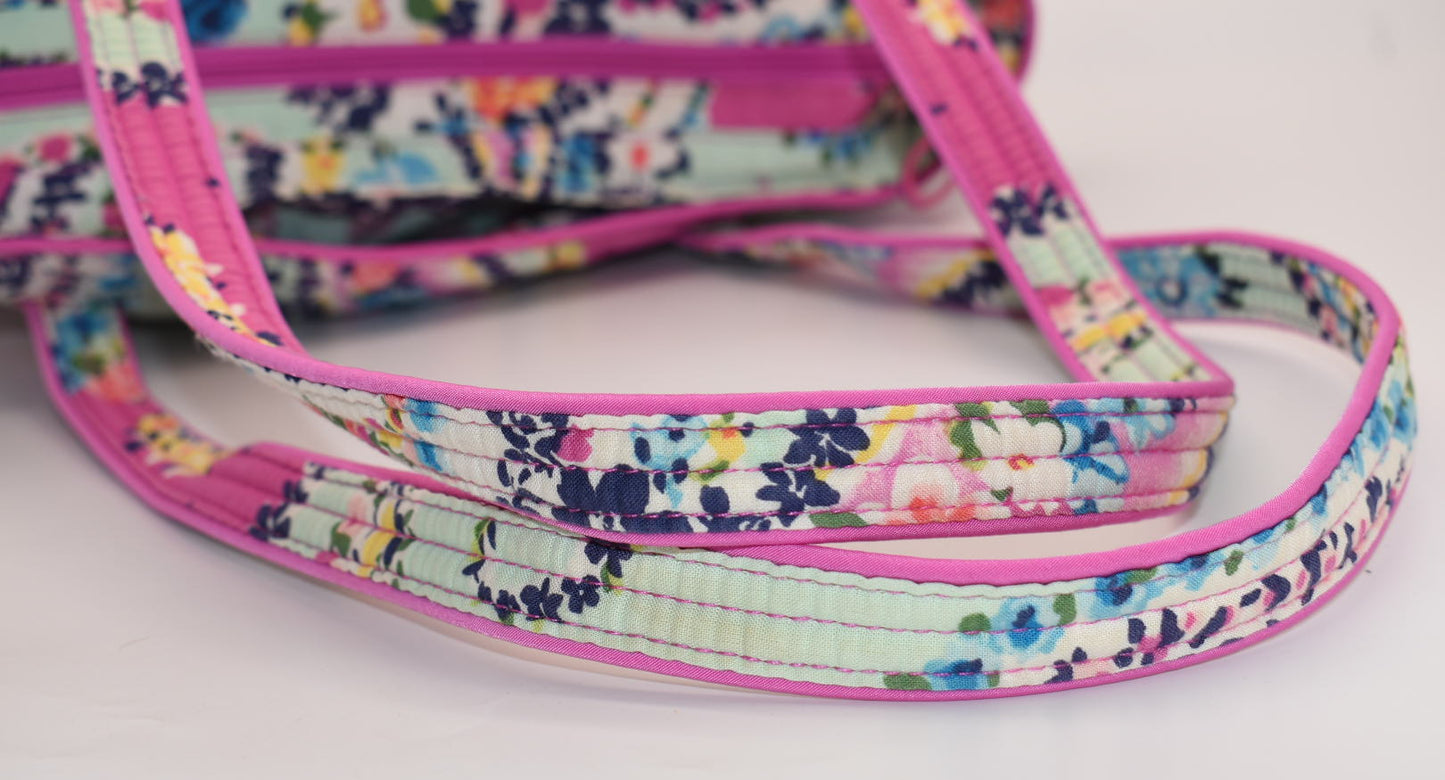 Vera Bradley Iconic Small Vera Tote Bag in "Wildflower Paisley" Pattern