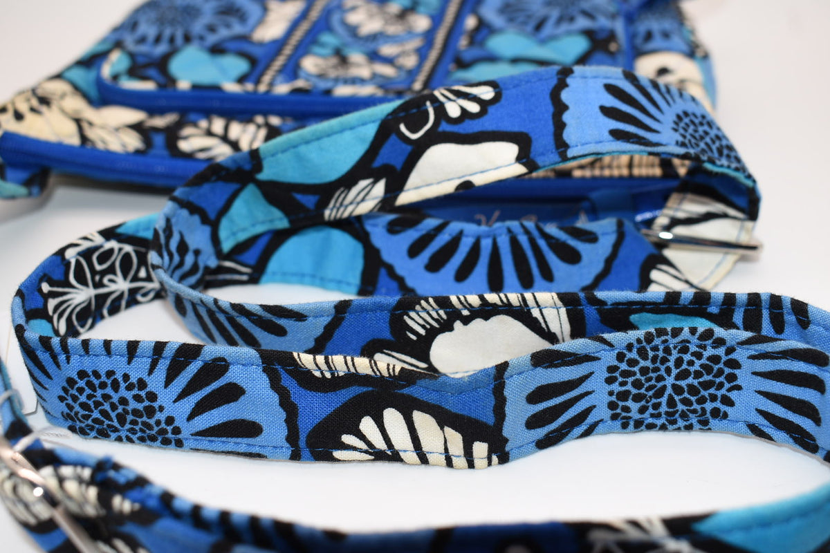 Vera Bradley Little Crossbody Bag in "Bayou Blue" Pattern