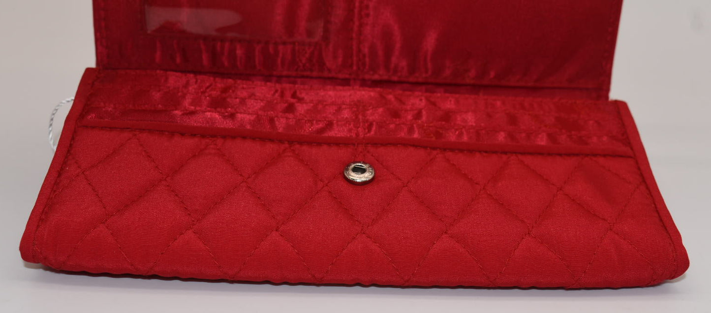 Vera Bradley Microfiber Clutch Wallet in Red