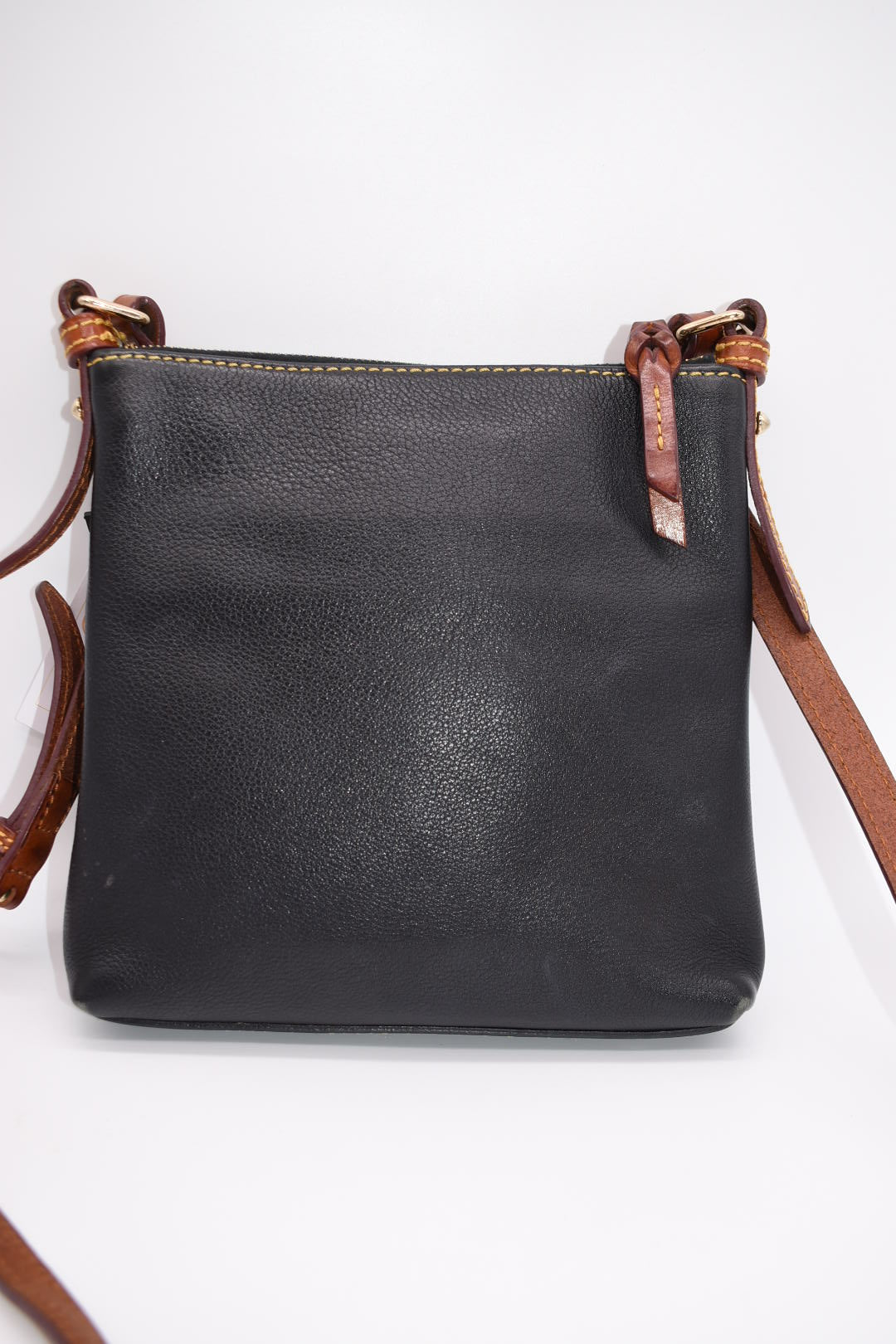 Dooney & Bourke Dillen Leather Carrier Black Crossbody Bag