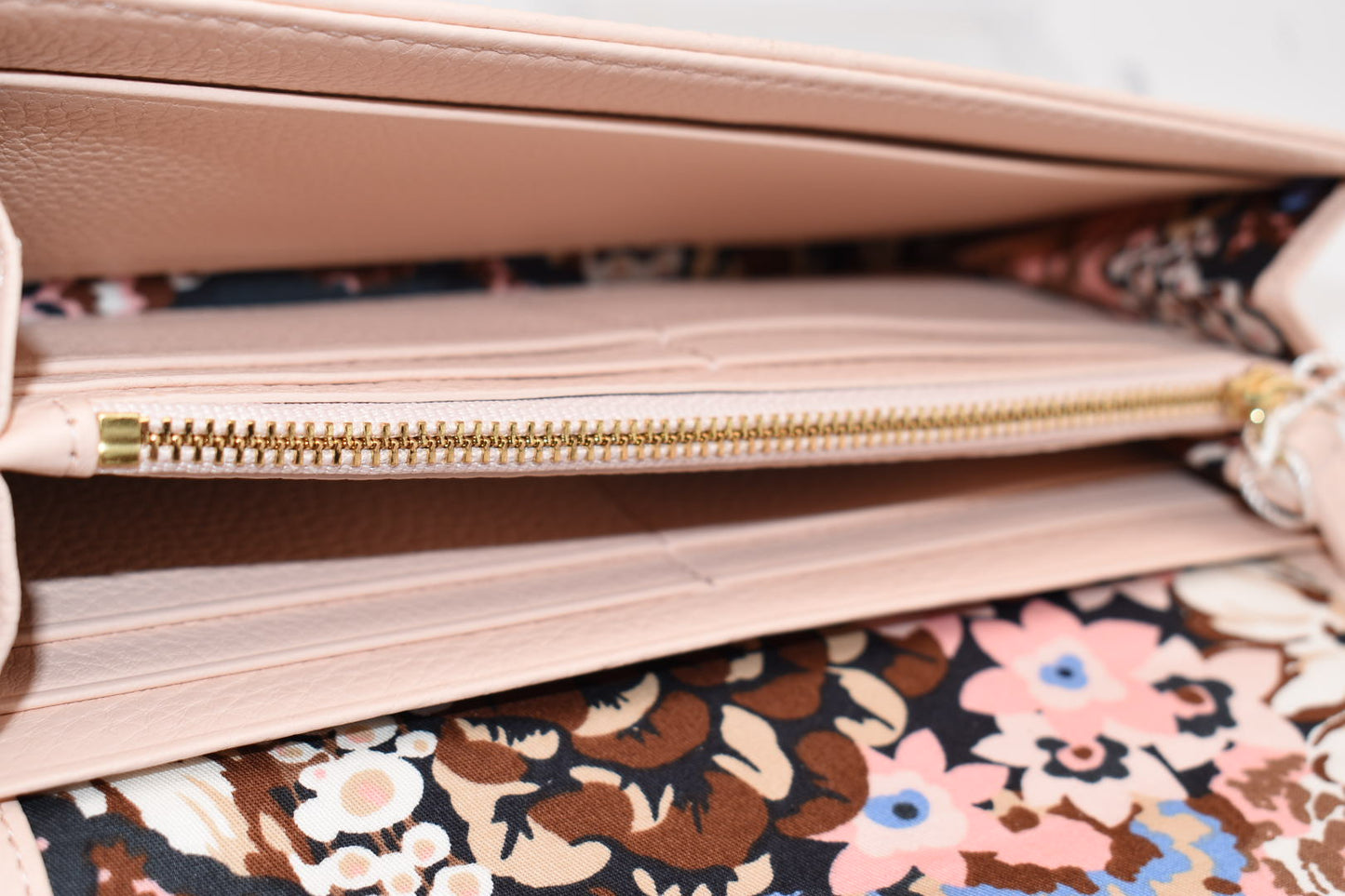 Vera Bradley Quilted Leather Audrey Wallet in Blush Color