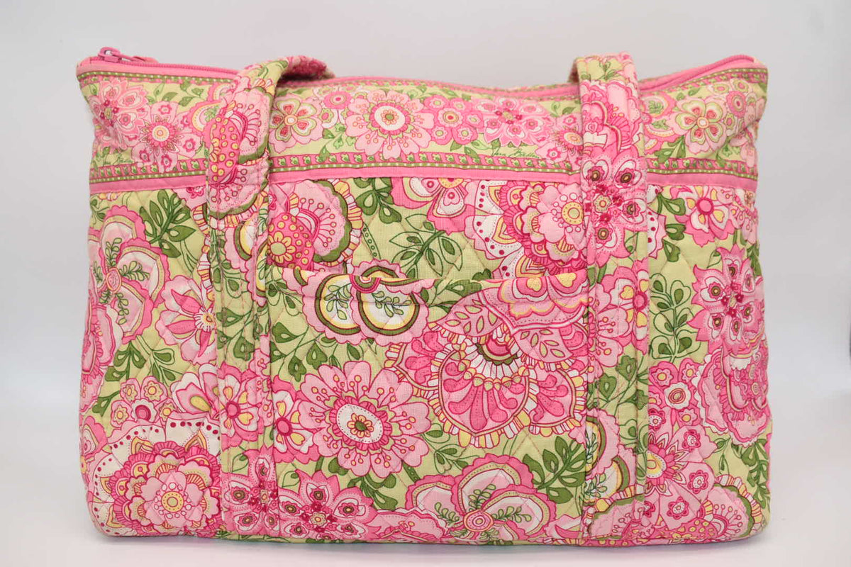 Vera Bradley Large Betsy Shoulder Tote Bag in "Petal Pink" Pattern