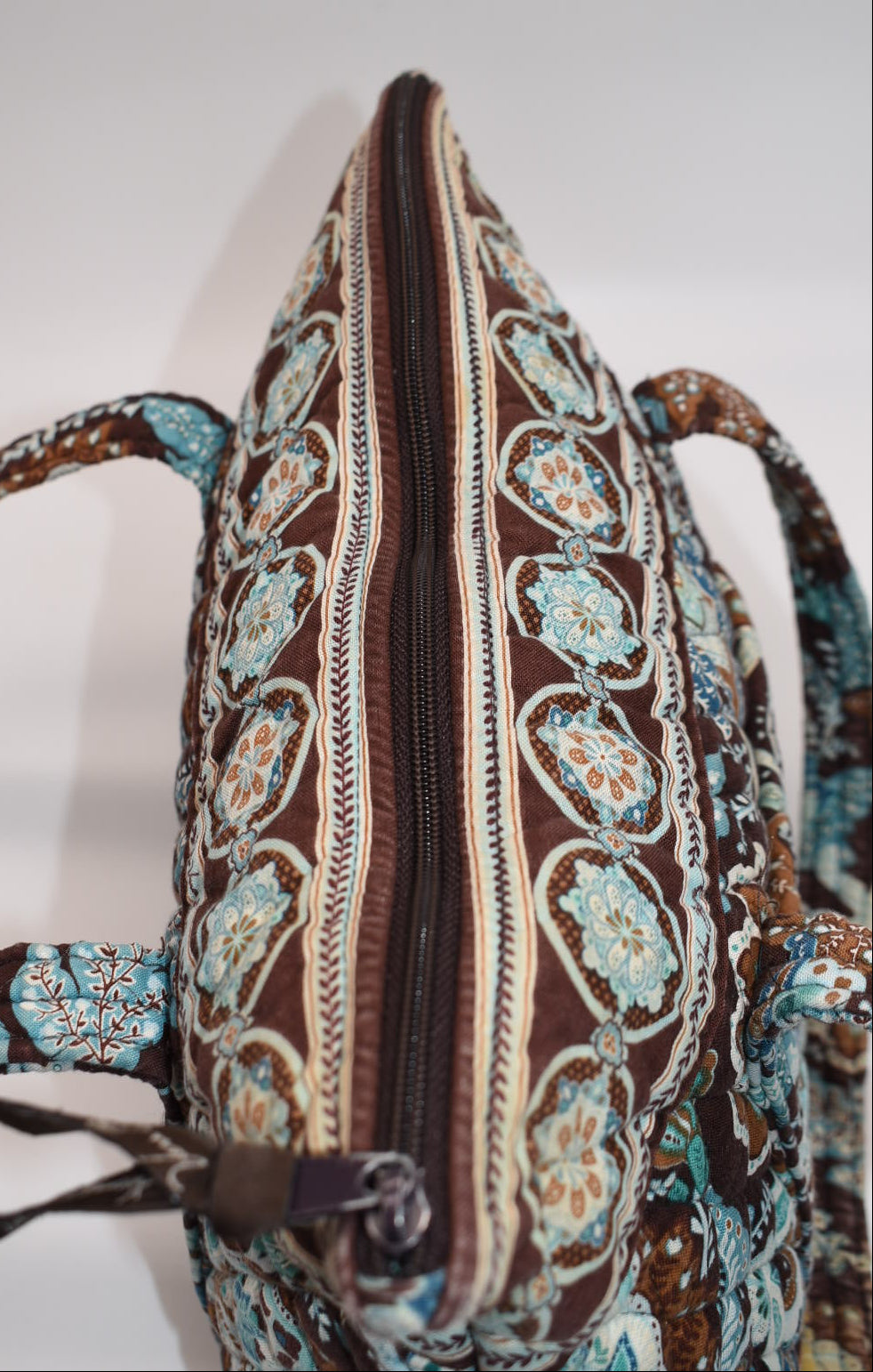 Vera Bradley Large Betsy Shoulder Tote Bag in "Java Blue" Pattern