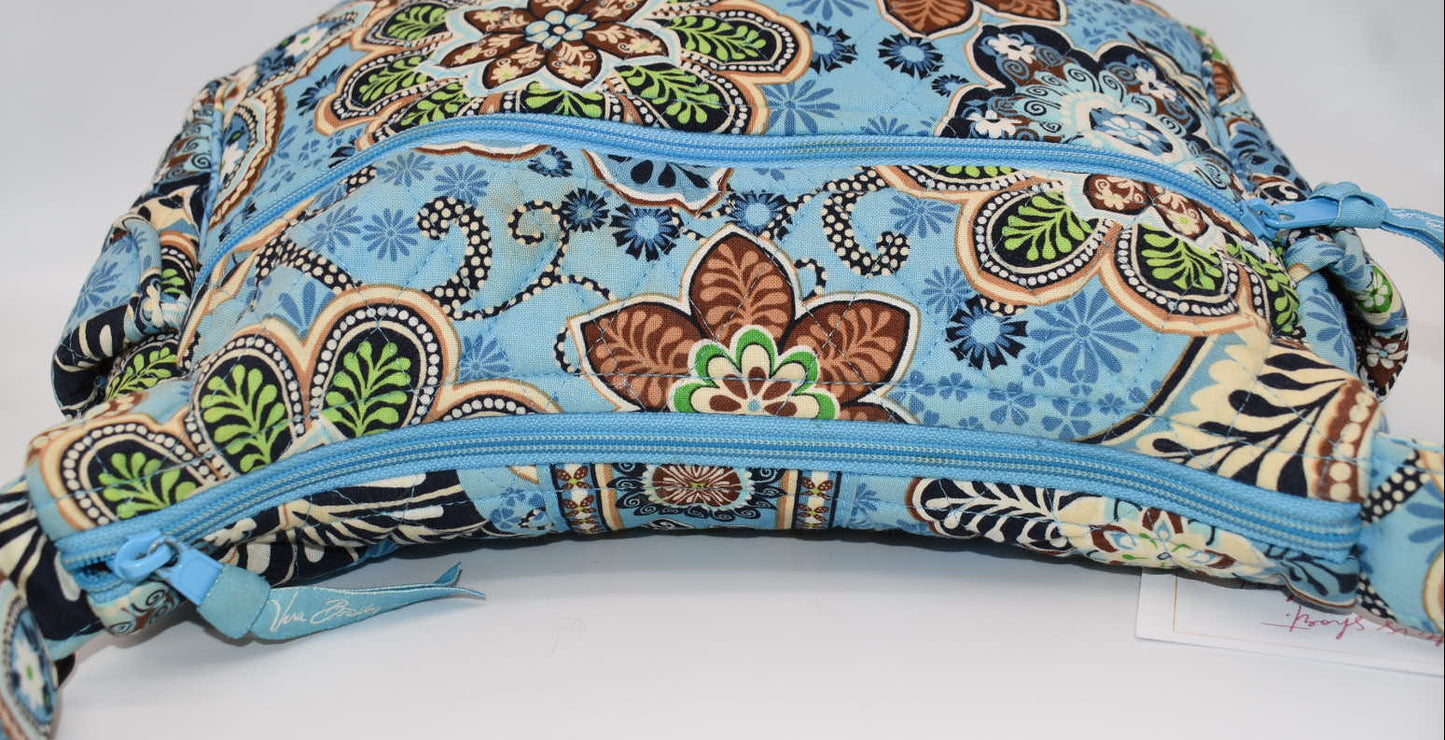 Vera Bradley On-the-Go Convertible  Shoulder Bag in "Bali Blue" Pattern