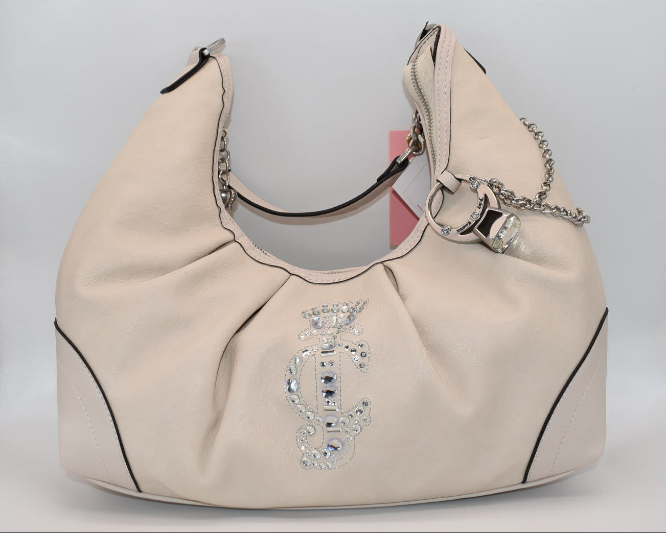 Juicy Couture Crown Hobo Shoulder Bag in "Crystal" Color