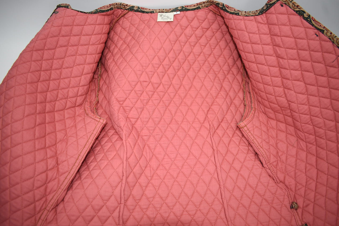 Vintage Vera Bradley Large Cropped Jacket in "Greenbriar- 1987" Pattern