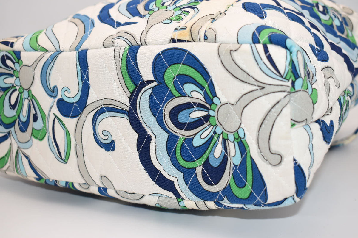 Vera Bradley Villager Tote Bag in "Mediterranean White" Pattern