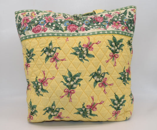 Vera Bradley Everyday Tote Bag in "Hope - Yellow 2002" Pattern