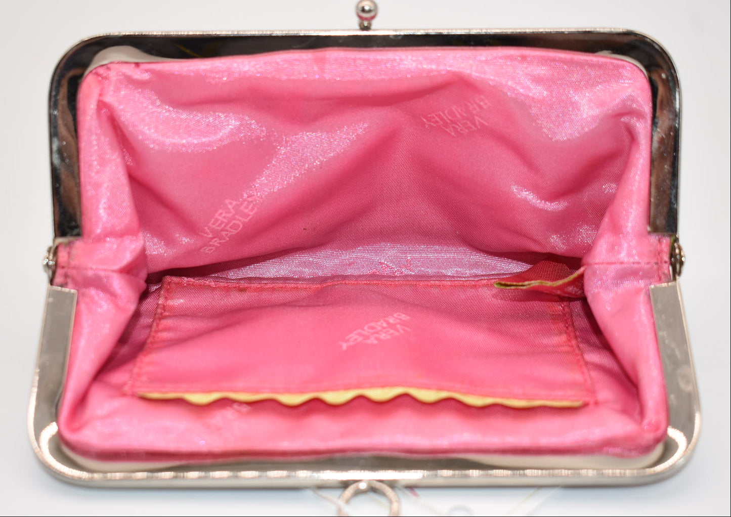 Vera Bradley Kisslock Clutch in "Pistachio Paisley" Pattern