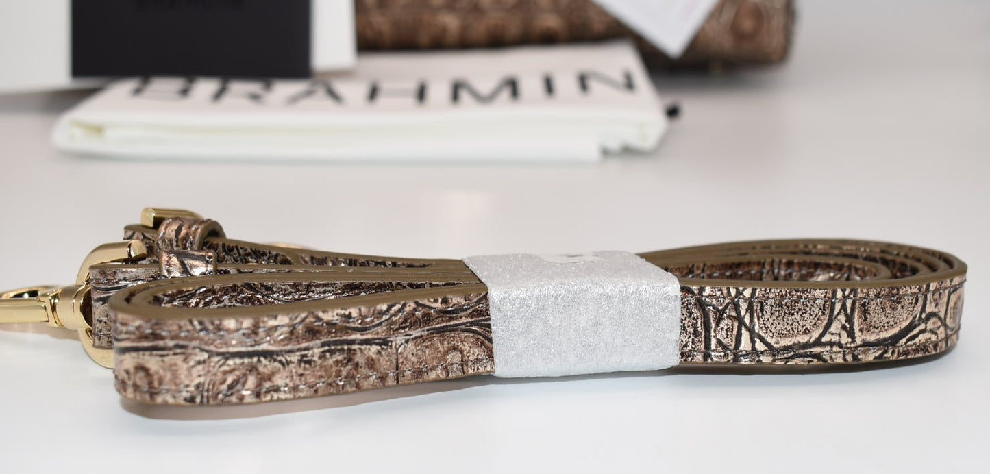 Brahmin Marissa Satchel Bag in Bronze Nebula