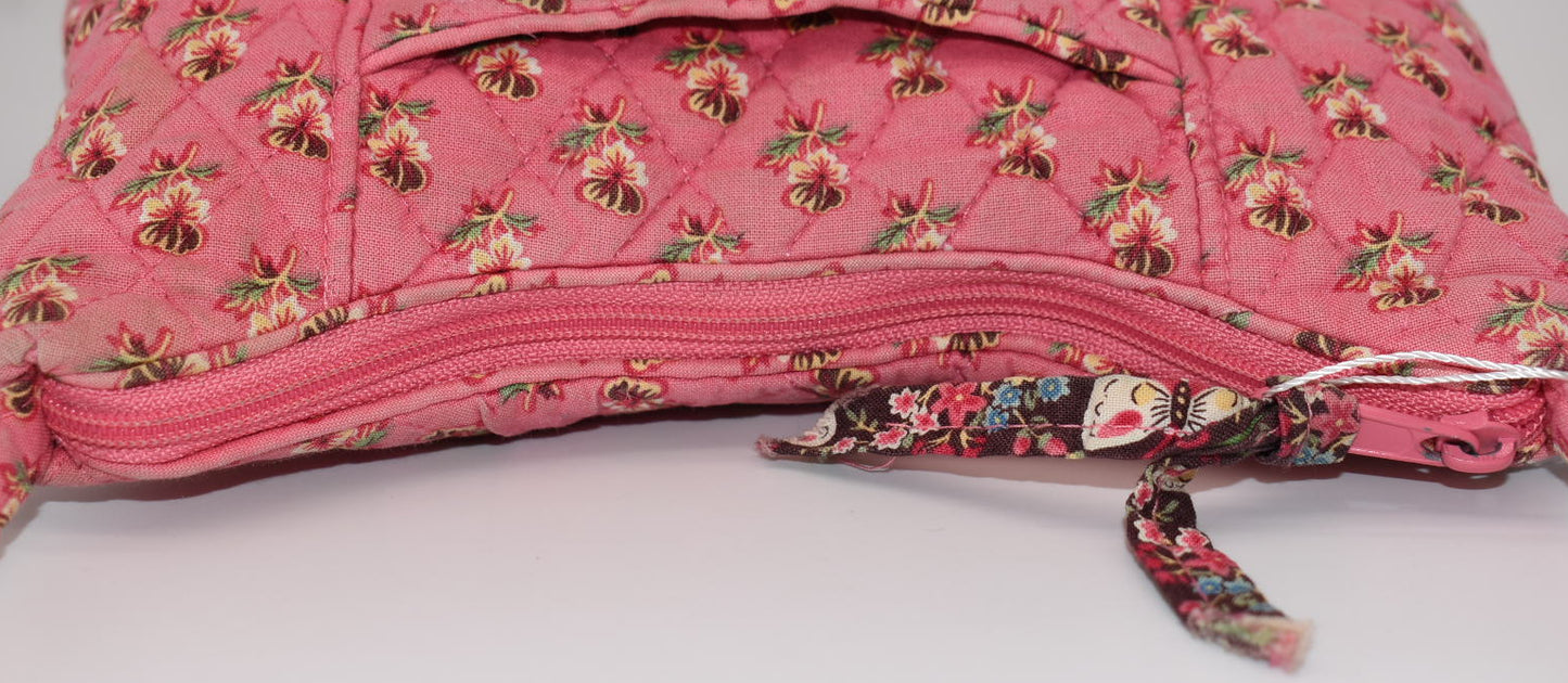 Vera Bradley Molly Shoulder Bag in "Pink Pansy" Pattern