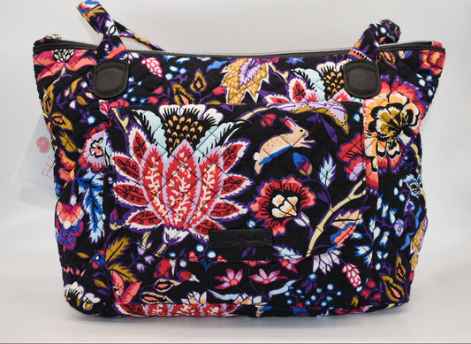 Vera Bradley Carson East West Shoulder Tote Bag in "Foxwood" Pattern