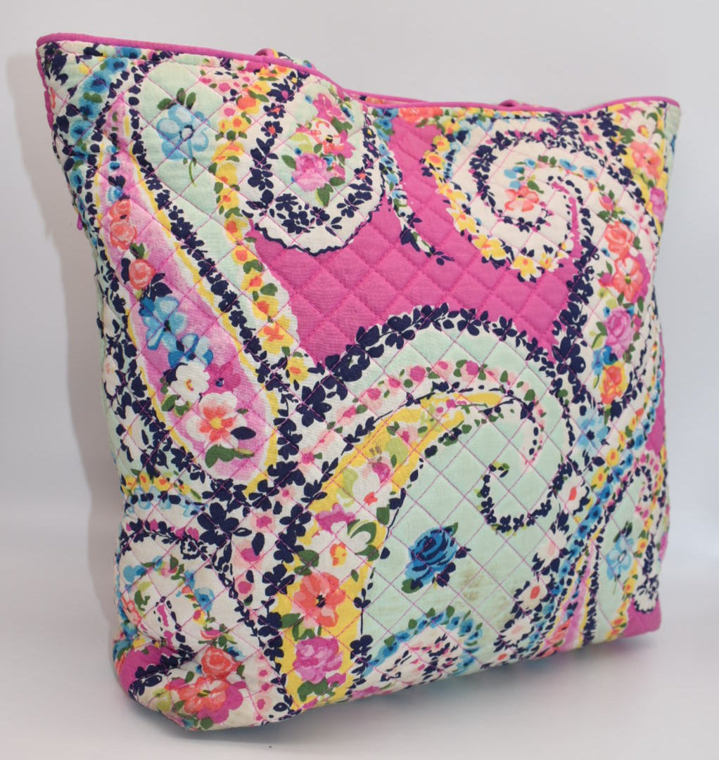 Vera Bradley Iconic Tote Bag in "Wildflower Paisley" Pattern