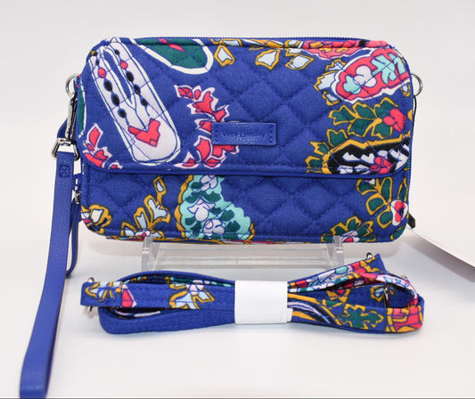 Vera Bradley All in One Crossbody Bag in "Romantic Paisley" Pattern