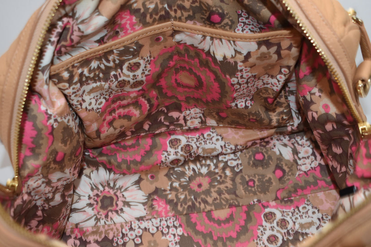 Vera Bradley Quilted Leather Marlo Satchel Bag