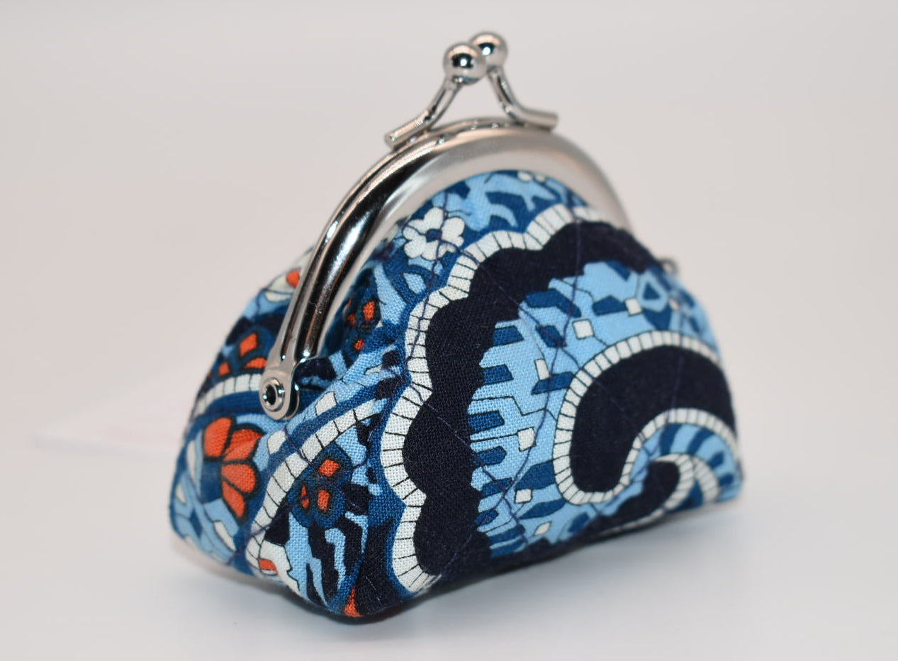Vera Bradley Mini Kisslock Coin Purse in "Marrakesh" Pattern