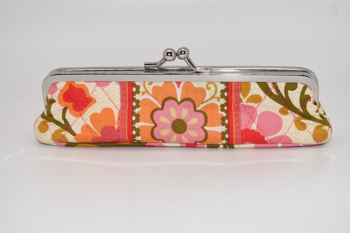 Vera Bradley Kisslock Pencil or Cosmetic Case in "Folkloric" Pattern