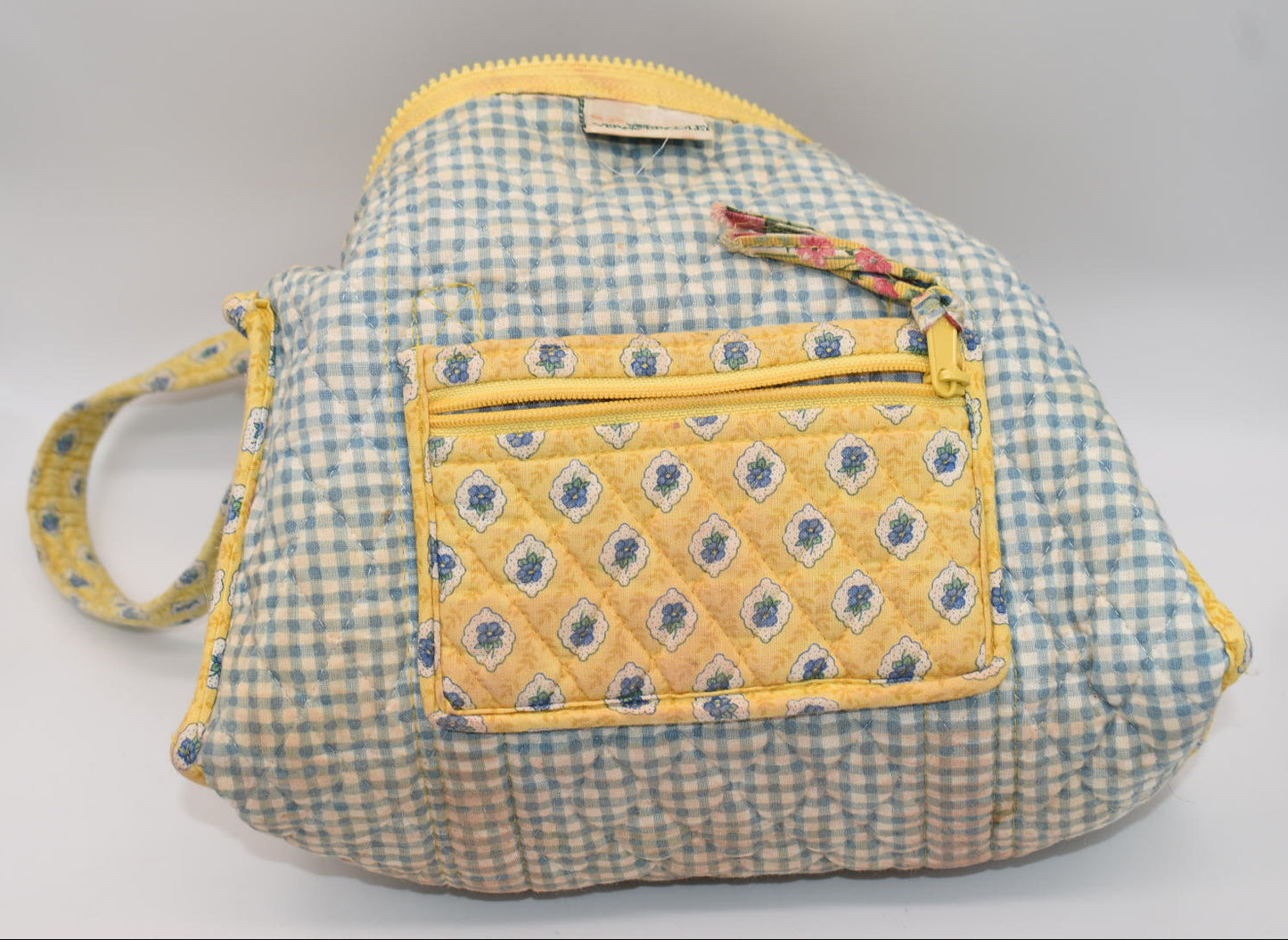 Vintage Vera Bradley Barrel Shoulder Bag in "Elizabeth-1997" Pattern