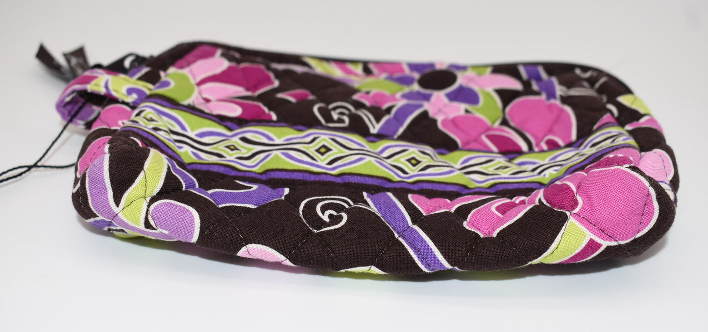 Vera Bradley Medium Cosmetic Bag in "Purple Punch" Pattern