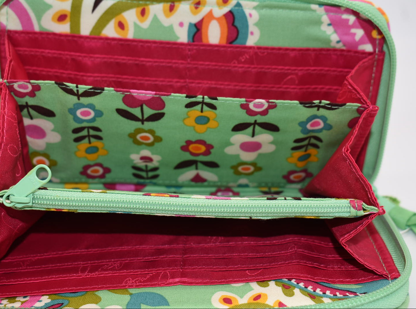Vera Bradley Accordion Wallet in "Tutti Frutti" Pattern
