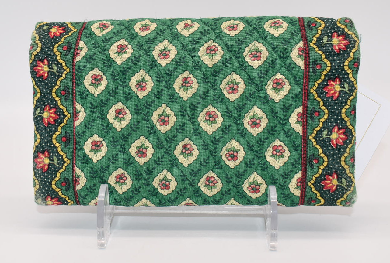 Vera Bradley Quilted Cotton Wallet in "Greenfield" Pattern