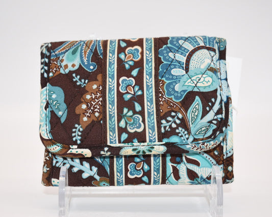 Vera Bradley Trifold Wallet in "Java Blue" Pattern