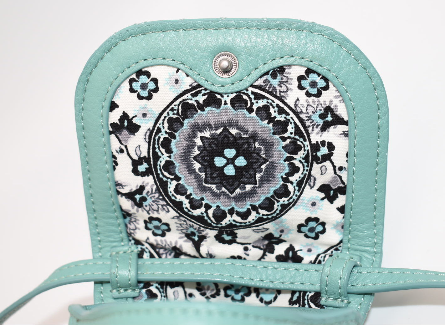 Vera Bradley Carson RFID Cellphone Crossbody Bag in Dark Aloe