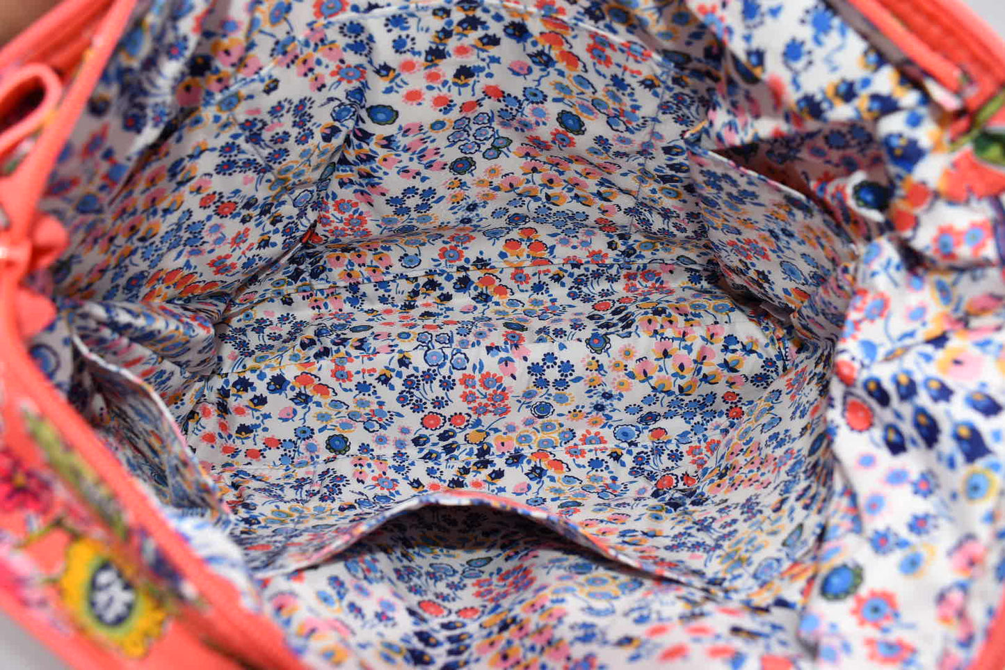 Vera Bradley Small Vera Tote Bag in "Coral Floral" Pattern