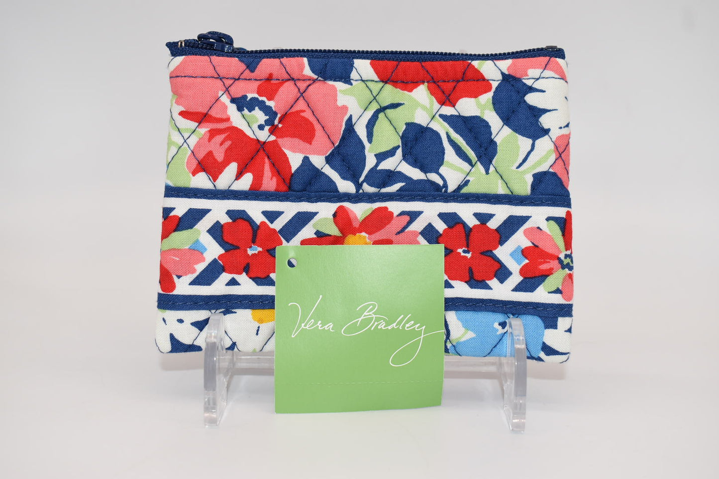 Vera Bradley Zip Coin Purse in "Summer Cottage" Pattern