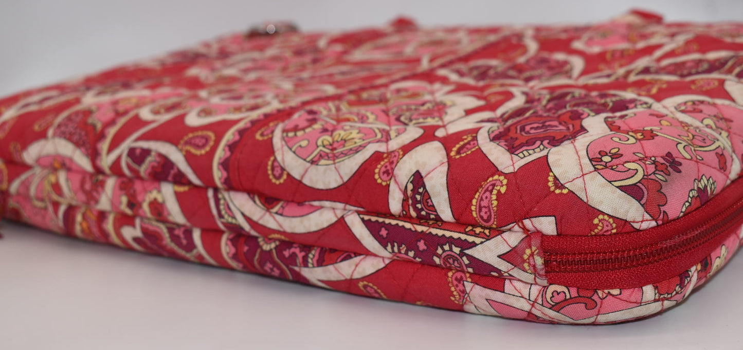 Vera Bradley 17" Hardshell Laptop Bag in "Rosy Posies" Pattern