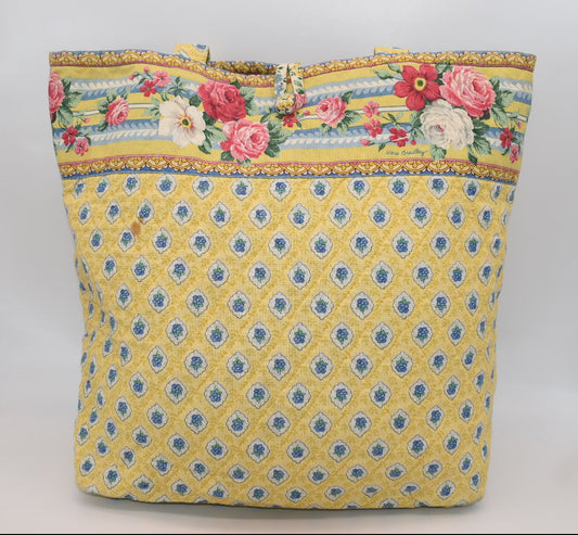 Vera Bradley Quilted Cotton Tote Bag in "Elizabeth" Pattern