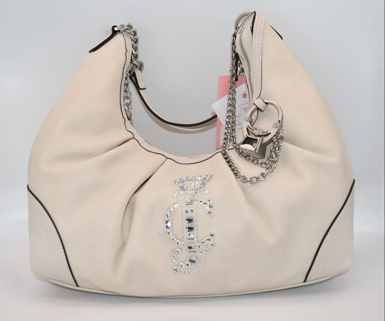 Juicy Couture Crown Hobo Shoulder Bag in "Crystal" Color