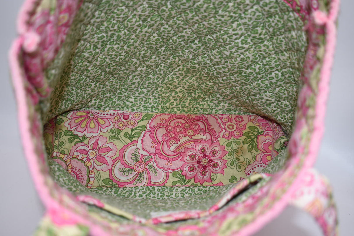 Vera Bradley Quilted Cotton Everyday Tote Bag in "Petal Pink" Pattern