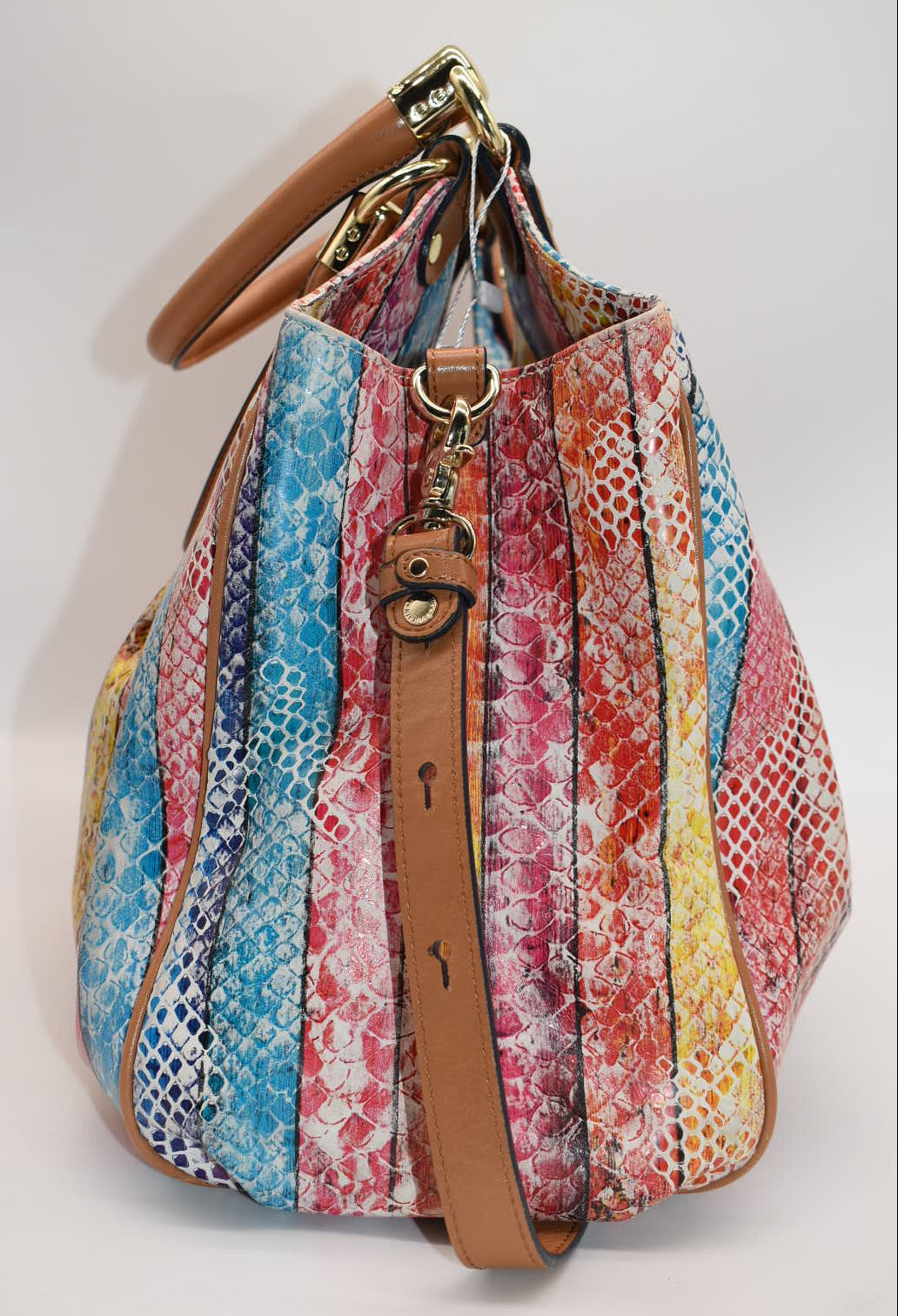 Brahmin Elisa Hobo Satchel Bag in "Dove Coronado"