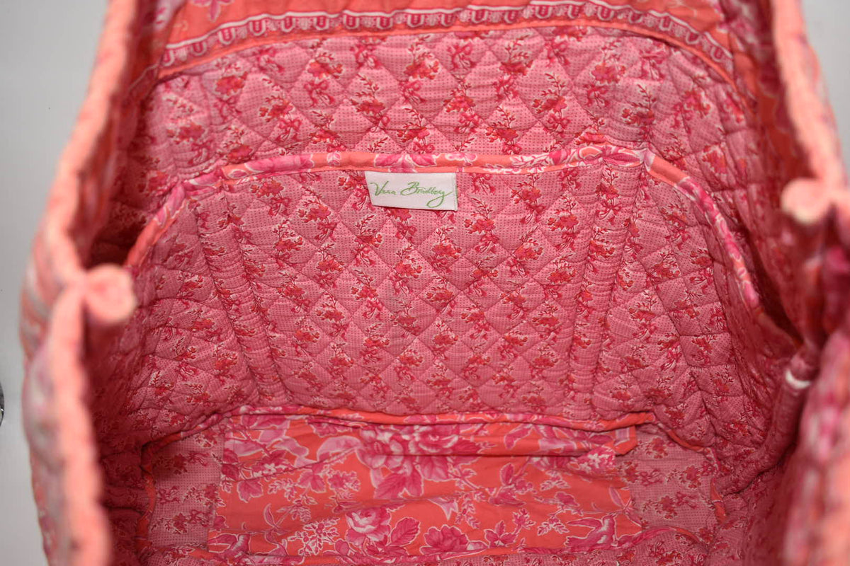 Vera Bradley Large Vera Tote Bag in "Hope Toile" Pattern